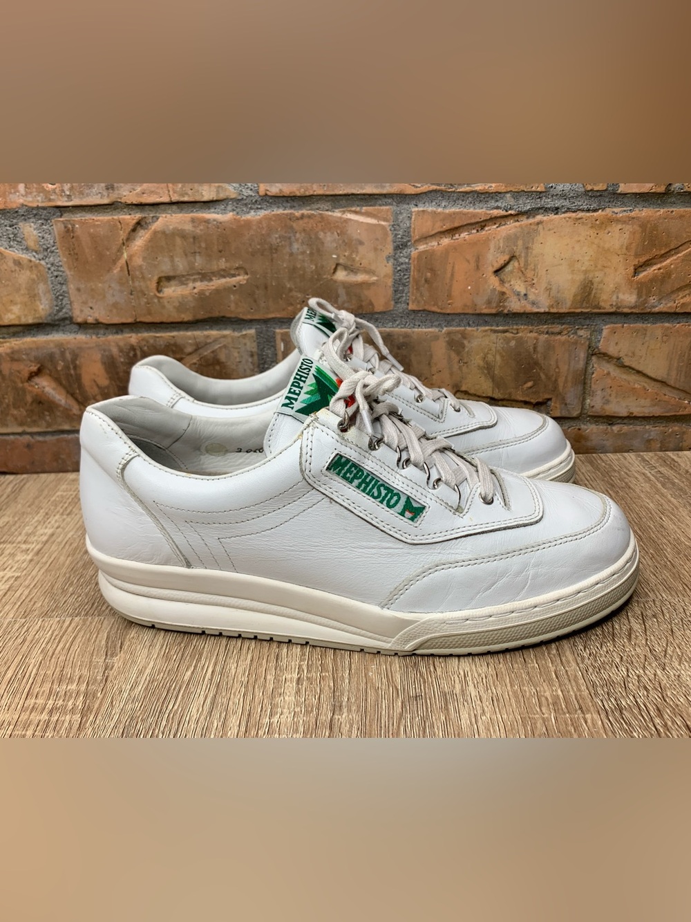 Mephisto Match Runoff White Leather Men's Casual Sneakers